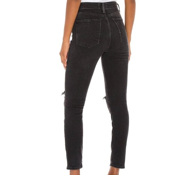 AGOLDE Nico High Rise Slim Jeans in Cassette - Picture 15 of 15